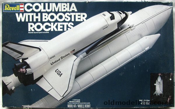 Revell 1/144 Space Shuttle Columbia (or Kittyhawk) with Boosters and Mobile Launch Pad - And Poster, 4716 plastic model kit